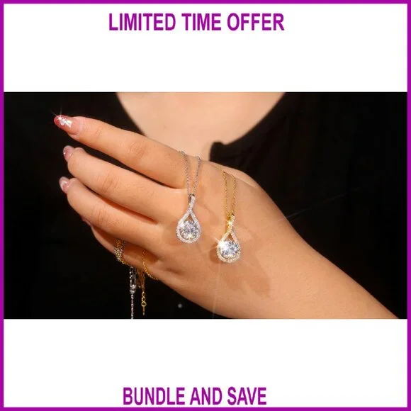 Sterling Silver Moissanite Pendant Necklace 0.5-6.0CT Anniversary Gift